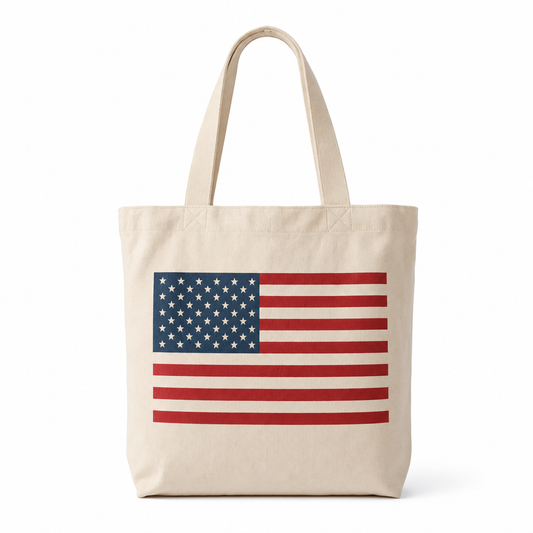 American Flag Tote Bag